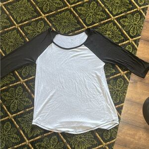 SO Black and White Long Sleeve Tee